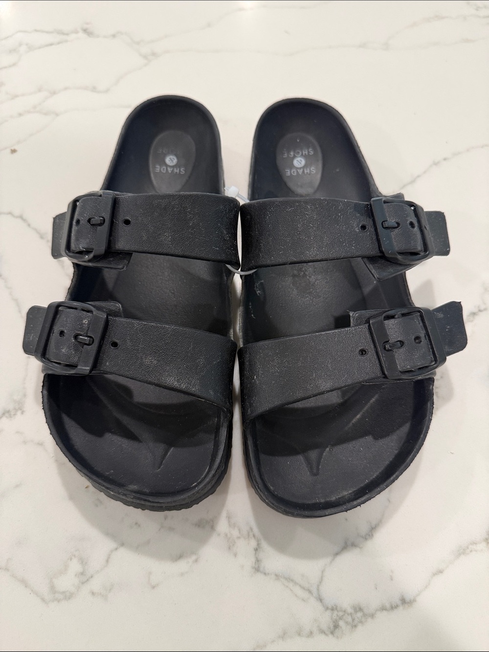 5/$25 Shade & Shore Double-Buckle Slide Sandals